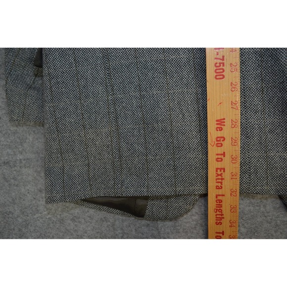 Lubiam 1911 Cashmere Mens 44L Blazer Gray Check Wool Italy Sport Coat Luxury LBM - Picture 16 of 16